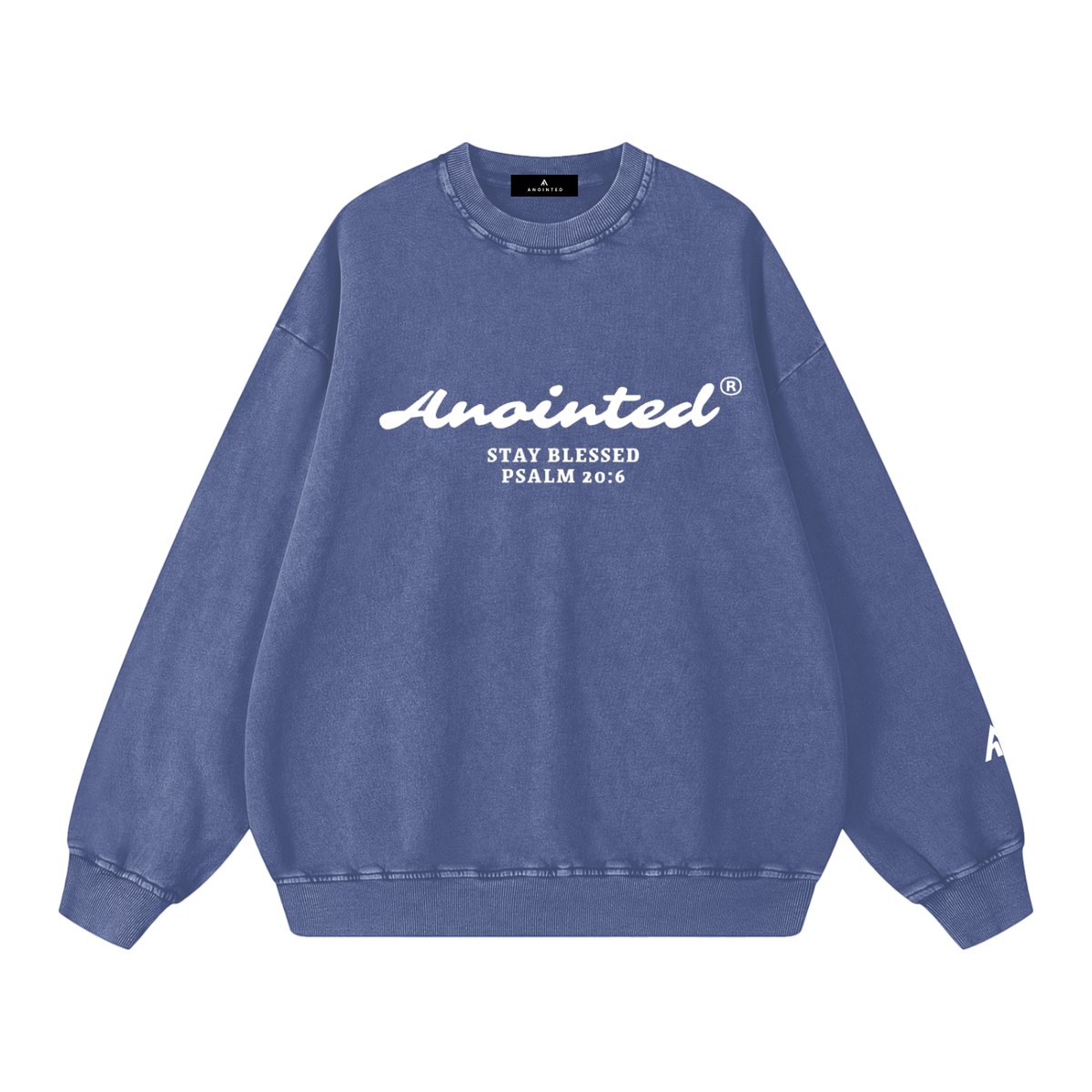 Anointed Snow Washed Oversized Sweatshirt