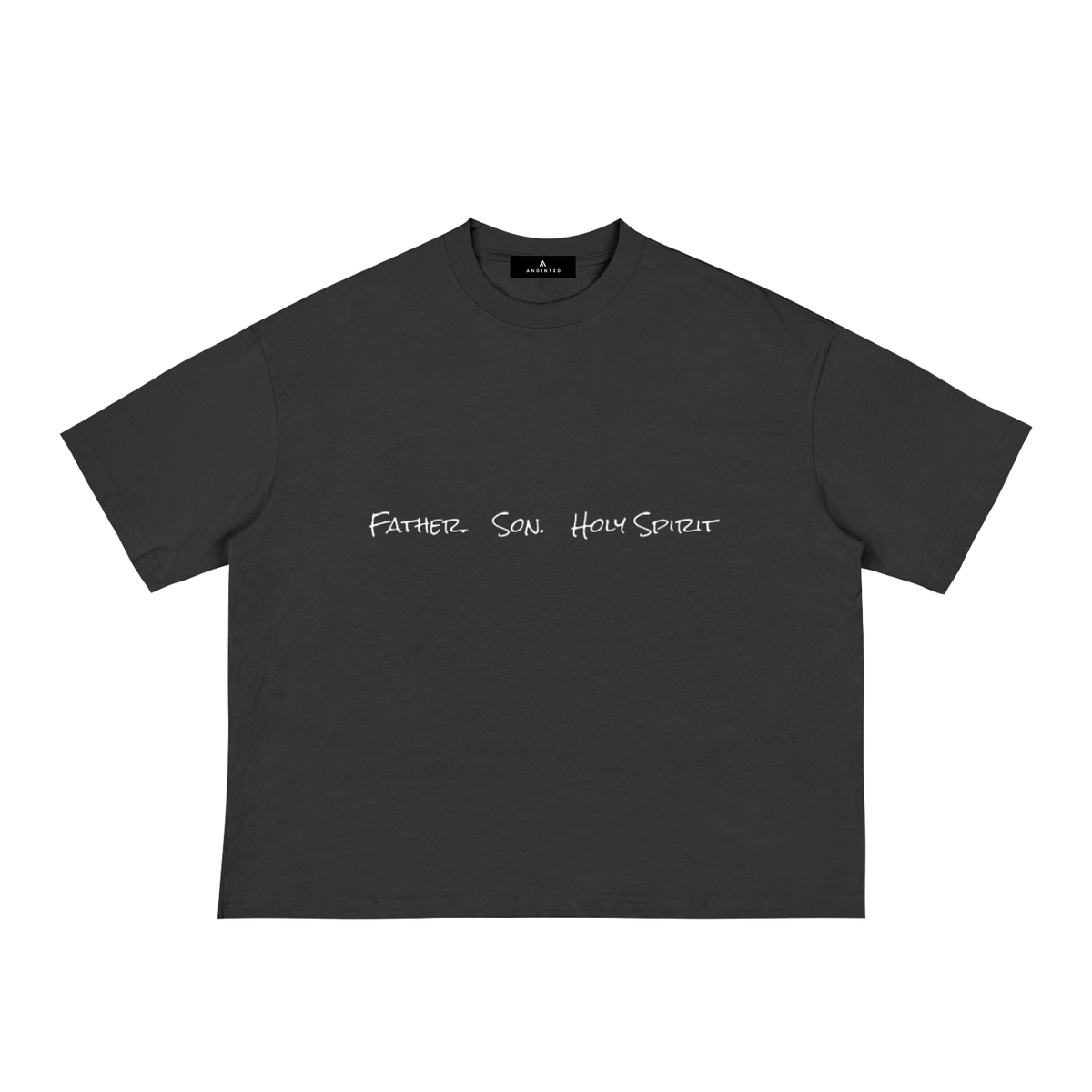 Anointed "FATHER, SON, HOLY SPIRIT" Boxy Tee