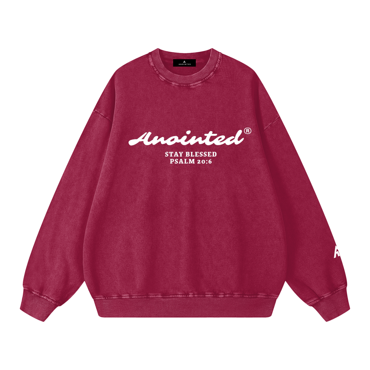 Anointed Snow Washed Oversized Sweatshirt