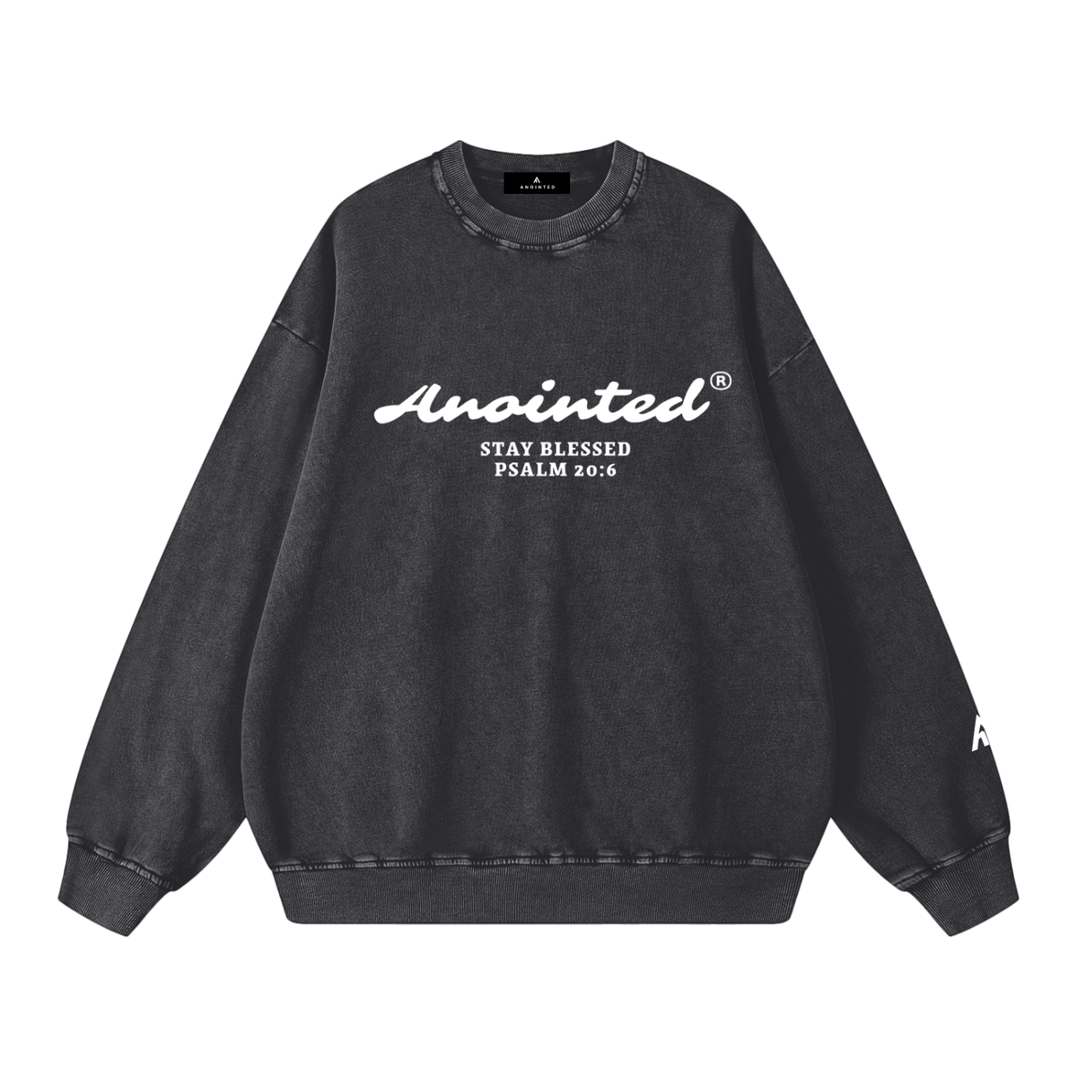 Anointed Snow Washed Oversized Sweatshirt