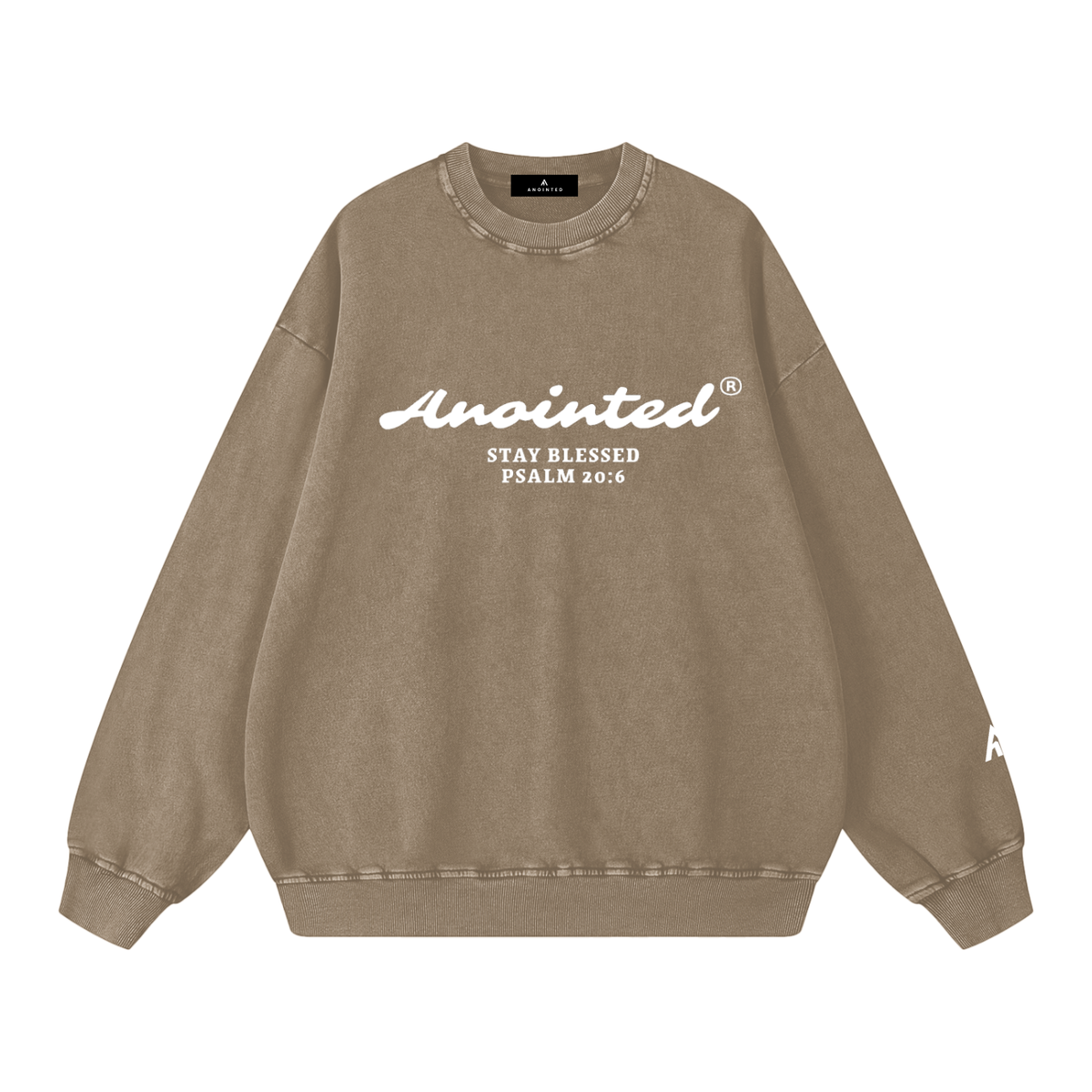 Anointed Snow Washed Oversized Sweatshirt