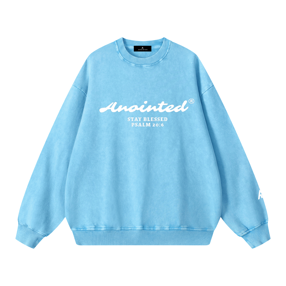 Anointed Snow Washed Oversized Sweatshirt