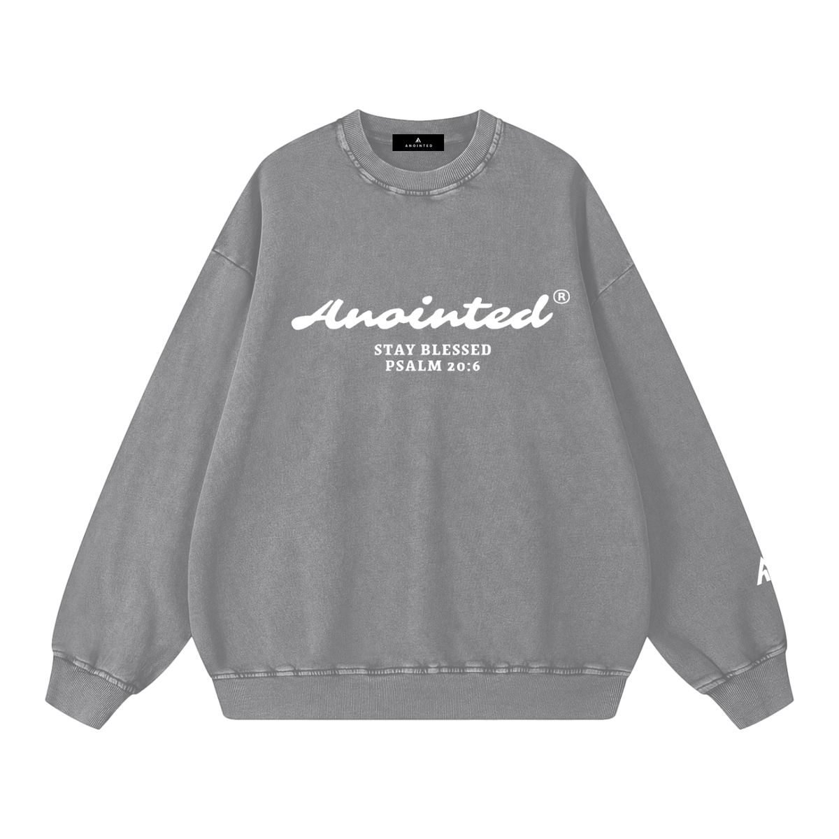 Anointed Snow Washed Oversized Sweatshirt